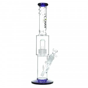 15" Clover Glass Matrix Perc Water Pipe [WPB-271]