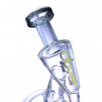Clover Glass - 12.5" Double Loop Inline Perc Recycler Water Pipe