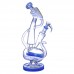 Clover Glass 12.5" Double Loop Inline Perc Recycler | Smooth & Stylish