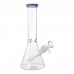 10 Inch Color Accent Beaker Glass Water Pipe – Assorted