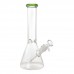 10 Inch Color Accent Beaker Glass Water Pipe – Assorted