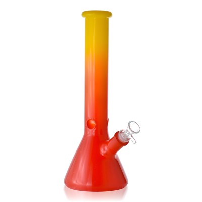 13" Solid Dual Shaded Beaker Water Pipe - Assorted