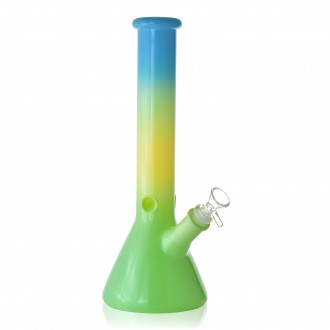 13" Solid Dual Shaded Beaker Water Pipe - Assorted