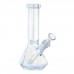 8.5 inch prism cut electroplated glass beaker water pipe in assorted colors