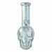8 Inch Electroplated Skull Glass Water Pipe – Assorted Colors