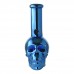 8 Inch Electroplated Skull Glass Water Pipe – Assorted Colors
