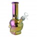 8 Inch Electroplated Skull Glass Water Pipe – Assorted Colors