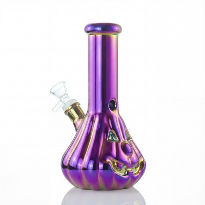 8" Electroplated Bohemian Water Pipe