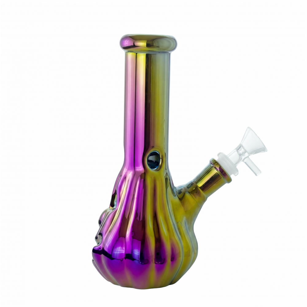 8" Electroplated Bohemian Water Pipe