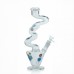 11.5 inch daisy electroplated 3-kink zong glass water pipe assorted designs