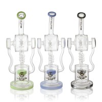 16" Thick Multi Shower Jellyfish Perc Water Pipe  - Assorted [WPB1054]