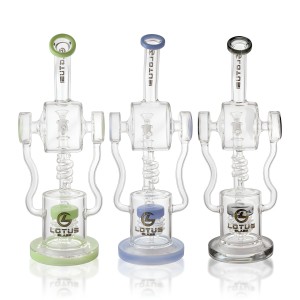 16" Thick Multi Shower Jellyfish Perc Water Pipe  - Assorted [WPB1054]