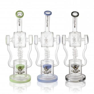 16" Thick Multi Shower Jellyfish Perc Water Pipe  - Assorted [WPB1054]