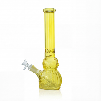 12" Colorful Owl Base Water Pipe