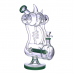 Clover Glass Multi Spike Spiral Inline Perc Recycler Water Pipe – 11 Inch