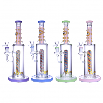 Clover Glass - 13" "Eye of One" Glassic Nails Shower Head Perc Water Pipe [WPC-270]