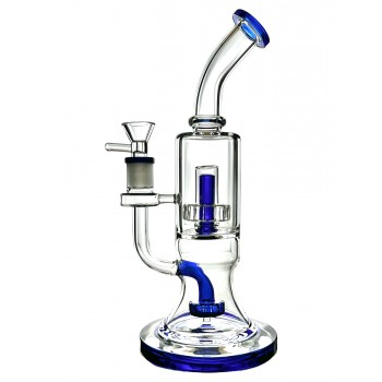 10.5" Sleek Vessel W/ Dual Matrix Perc Water Pipe [WPD-164]