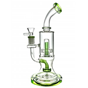10.5" Sleek Vessel W/ Dual Matrix Perc Water Pipe [WPD-164]