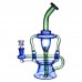 Clover Glass 10" Double Donut Chamber Recycler | Compact Smooth Hitter