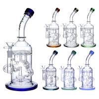 Clover Glass - 10.5" Multi Arm Matrix Perc Recycler Water Pipe