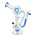 High Point Glass - 9.5" 5mm Stunning Drum Shower Head Perc Spiral Recycler Water Pipe [WPD-273]