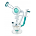 High Point Glass - 9.5" 5mm Stunning Drum Shower Head Perc Spiral Recycler Water Pipe [WPD-273]