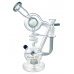 High Point Glass - 9.5" 5mm Stunning Drum Shower Head Perc Spiral Recycler Water Pipe [WPD-273]