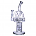 Clover Glass 10.5 Inch Drumstorm Showerhead Perc Recycler Water Pipe