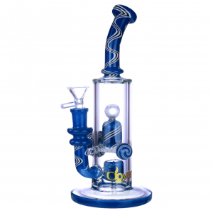 Clover Glass - 10.2" Distinctive Style Curvy Art W/ Shower Head Perc Water Pipe [WPD-326]