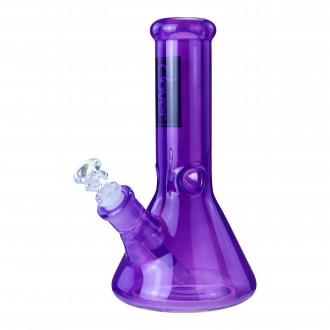 Clover Glass - 9.5" 7mm Colored Beaker Water Pipe - [WPD-443]