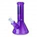 Clover Glass 9.5 Inch 7mm Colored Beaker Water Pipe