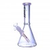 Clover Glass Crystal Clear Color Accent Beaker Water Pipe – 10 Inch
