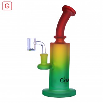 Clover Glass - 8.5" Triple Color Cylindrical Water Pipe [WPE-587]