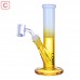 Clover Glass Dual Color Straight Tube Water Pipe – 9 Inch