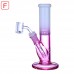 Clover Glass Dual Color Straight Tube Water Pipe – 9 Inch