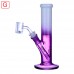Clover Glass Dual Color Straight Tube Water Pipe – 9 Inch