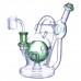 7" Dual Orb Recycler with Showerhead Perc – Clover Glass Clover Glass 7-Inch Dual Orb Showerhead Perc Recycler Water Pipe