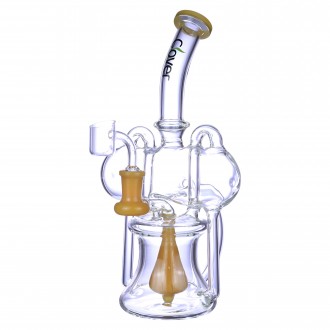 Clover Glass - 10" Twin Chamber Frostdrop Perc Recycler Water Pipe
