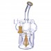 10" Twin Chamber Frostdrop Perc Recycler – Clover Glass Clover Glass 10-Inch Twin Chamber Frostdrop Perc Recycler Water Pipe