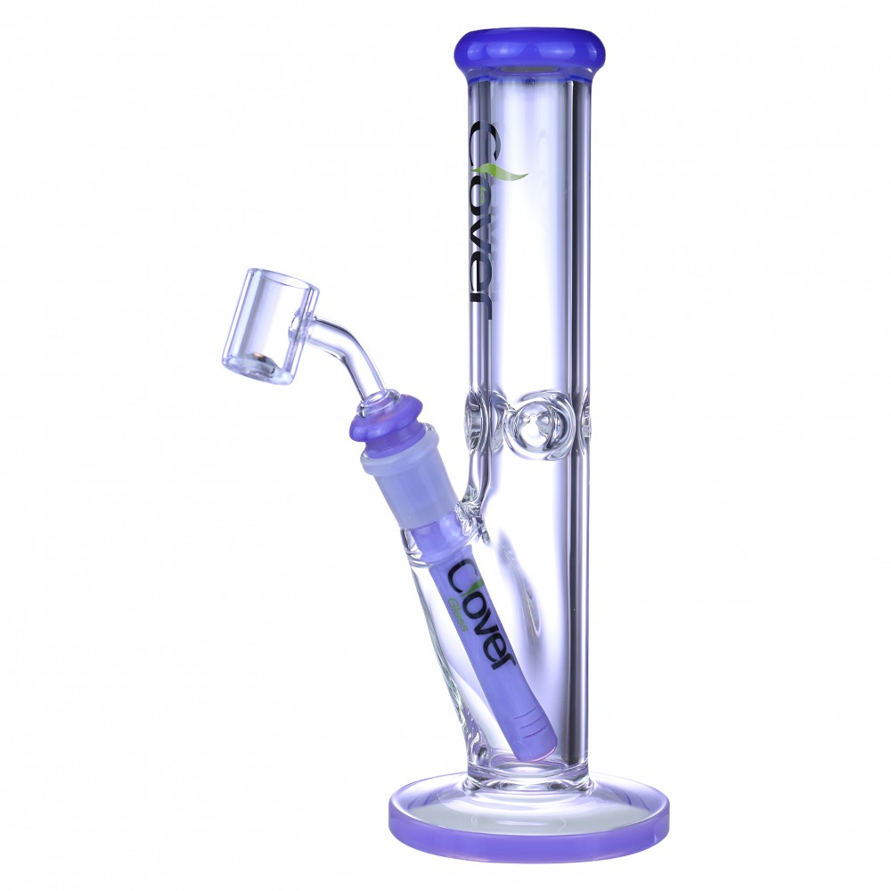 Shop Clover Glass 10" Cylindrical Water Pipe - Ease Into Bliss at Skygate Wholesale Clover Glass 10 Inch Cylindrical Water Pipe