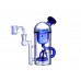 Clover Glass 6.5" Mushroom Perc Recycler Water Pipe | Dome Top Design