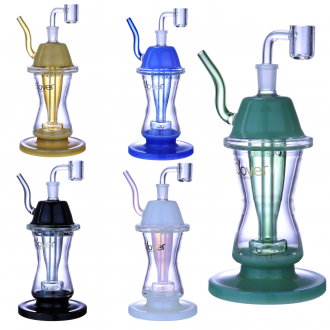 Clover Glass - 8.5" Sipper-Style Showerhead Perc Dab Rig