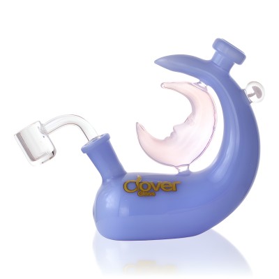 Clover Glass - 5.5" Dreamy Crescent Moon Dab Rig - [WPE-901]