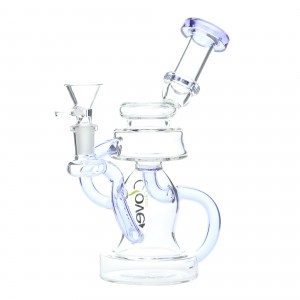 Clover Glass - 7" Morphing Forms Recycler Water Pipe [WPE-95]