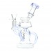 Clover Glass - 7" Morphing Forms Recycler Water Pipe [WPE-95]