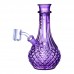 Clover Glass Textured Crystal Style Water Pipe – 7.5 Inch