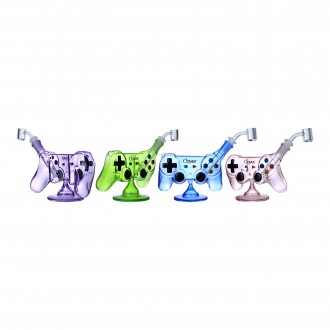 Clover Glass - 5.5" Puff & Play Joystick Water Pipe - [WPE-985]