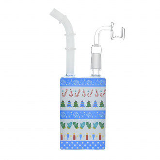 7.5" Flavorful Quench Juice Box Dab Rig – Assorted Designs