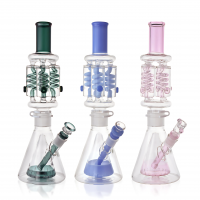 10" Quartet Glycerin Filled Freezable Coil Water Pipe