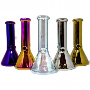 8" Electroplated Polished Precision Beaker Water Pipe - [WPL1864]